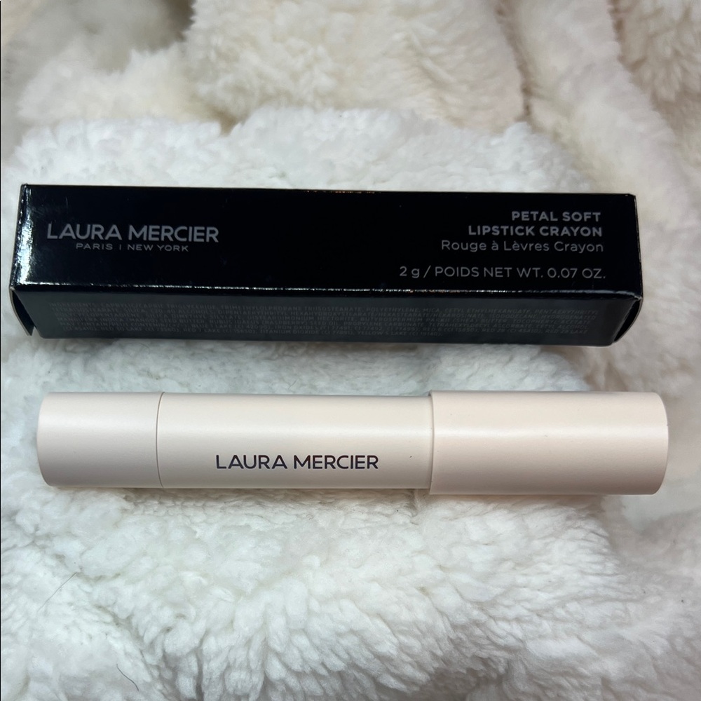 New Laura Mercier Petal Soft Lipstick Crayon. The Color is Ella 302